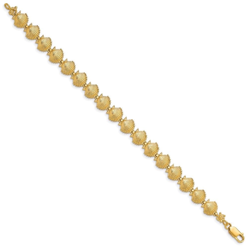 14k Scallop Shell Bracelet