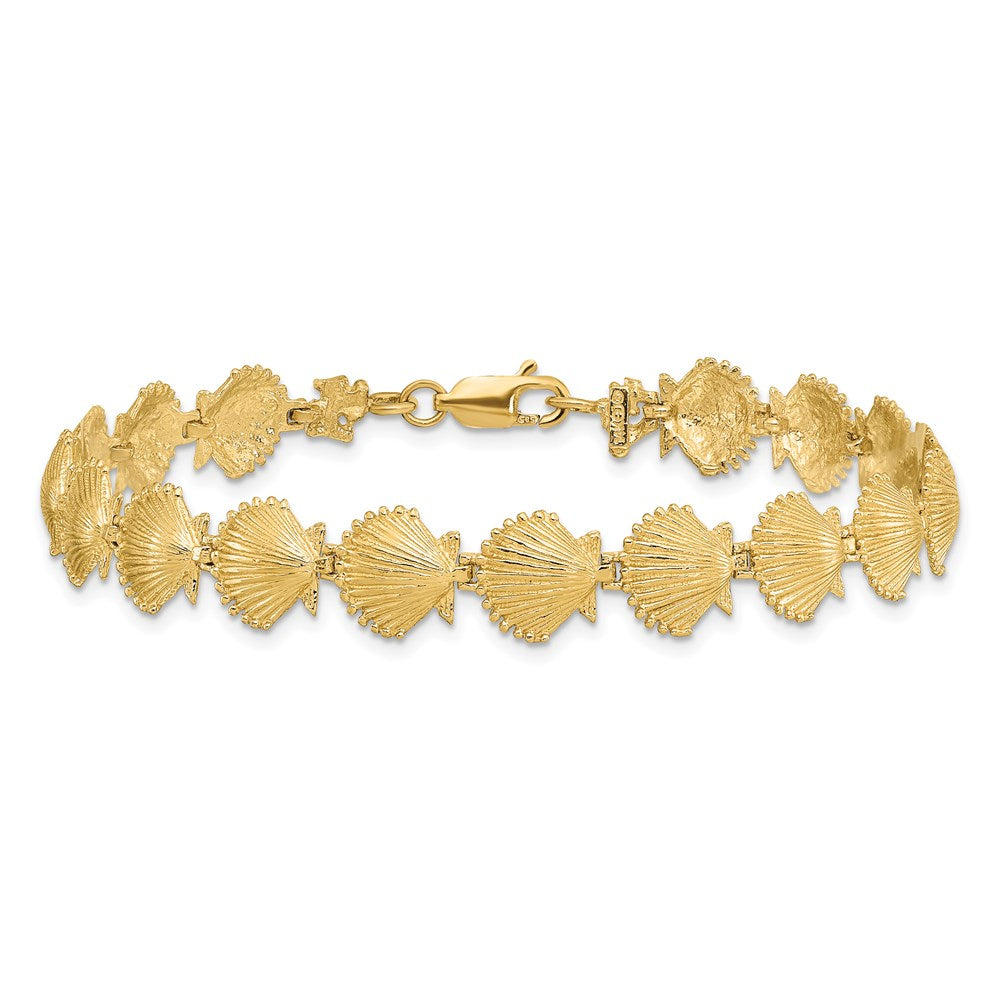 14k Scallop Shell Bracelet