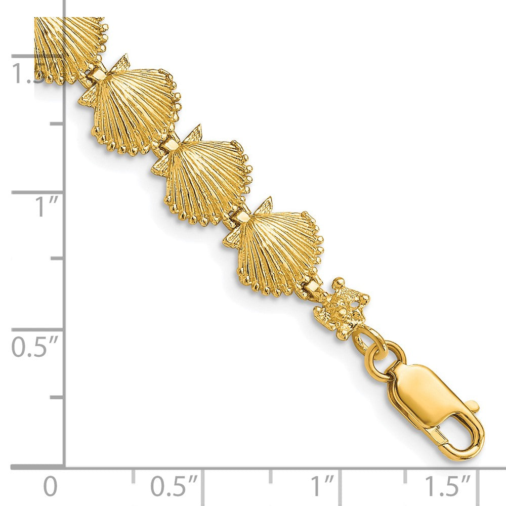 14k Scallop Shell Bracelet