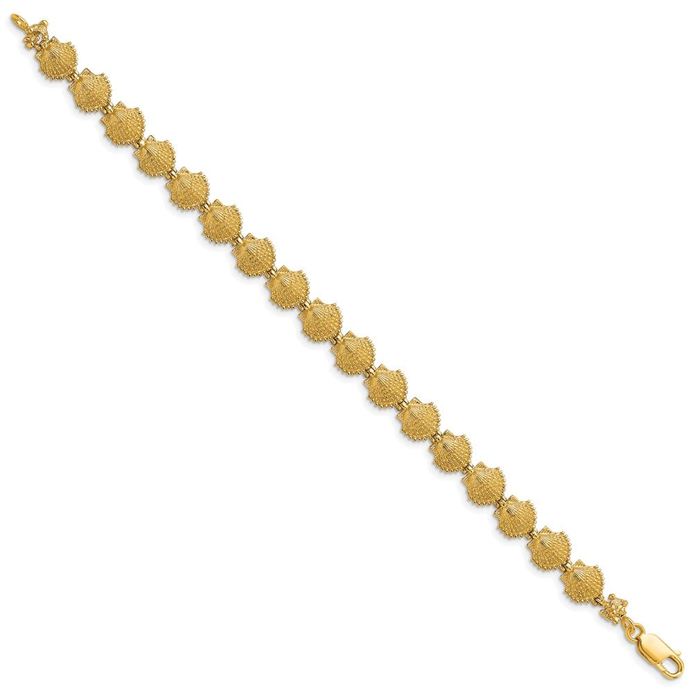 14k Scallop Shell Bracelet