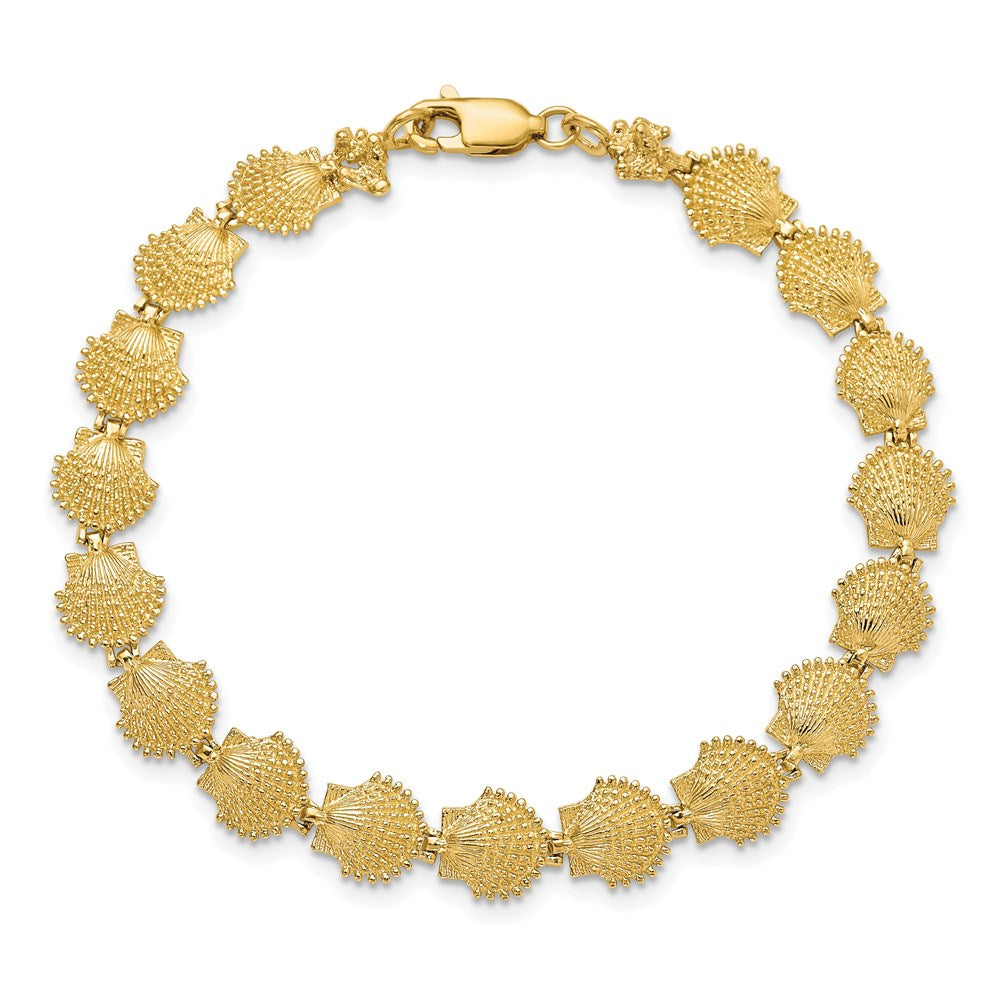 14k Scallop Shell Bracelet