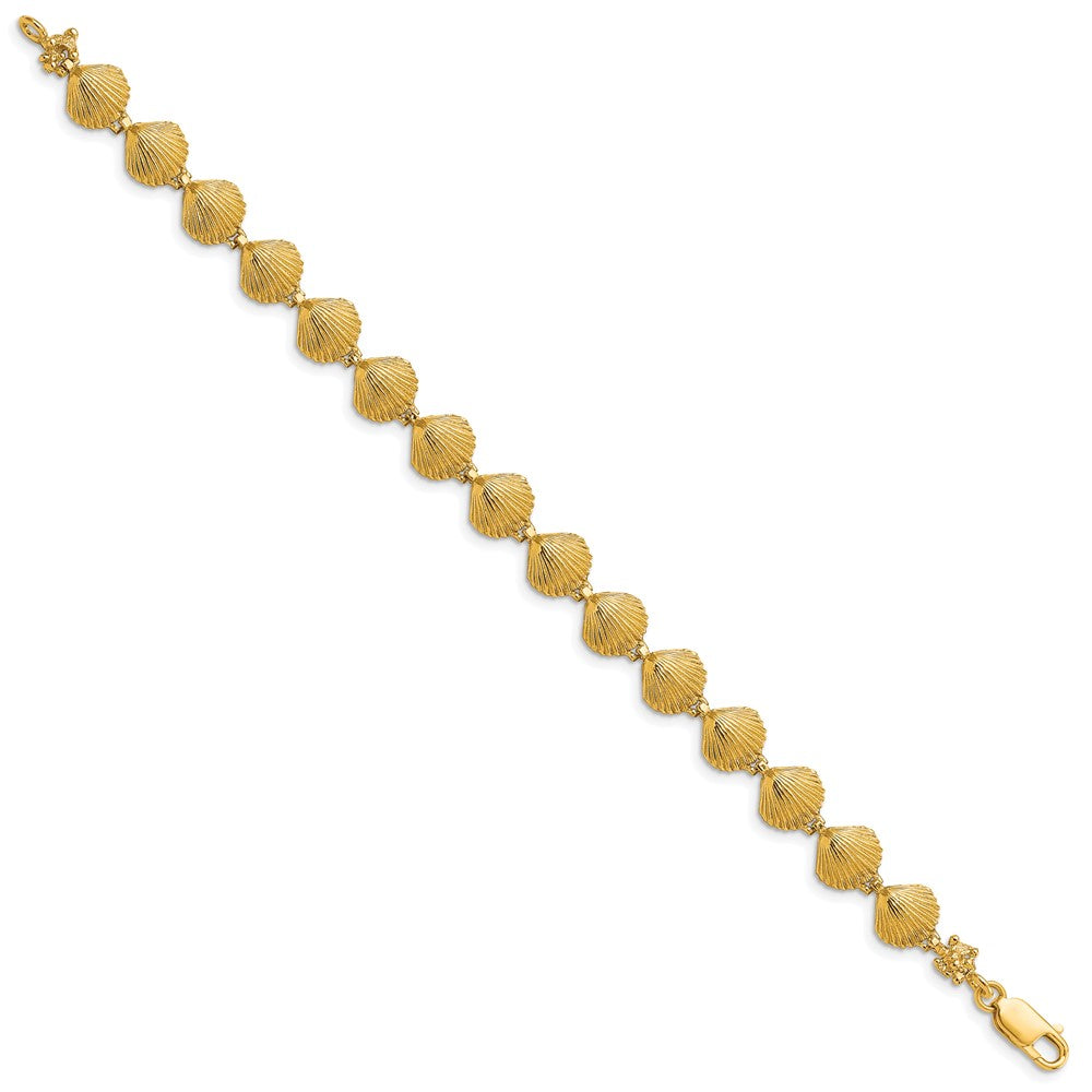 14k Scallop Shell Bracelet