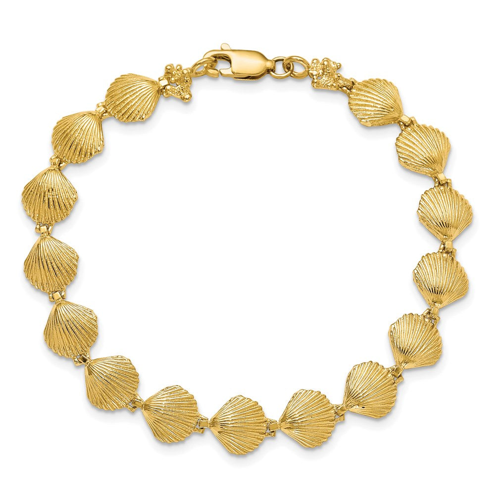 14k Scallop Shell Bracelet