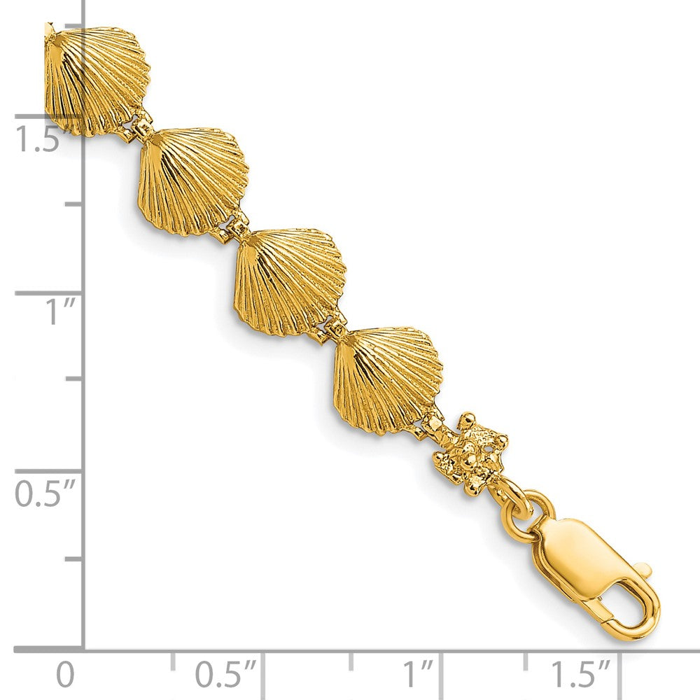 14k Scallop Shell Bracelet
