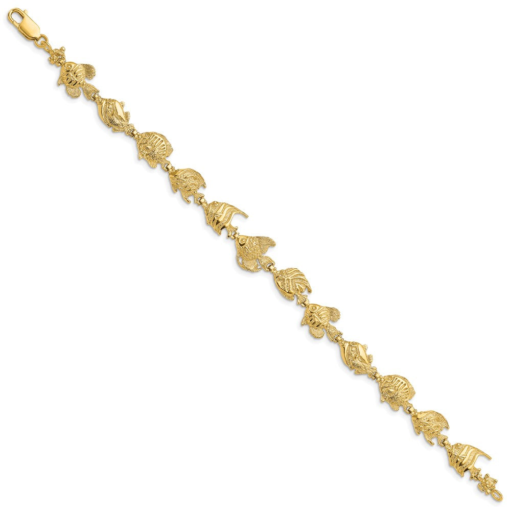 14k Fish Bracelet