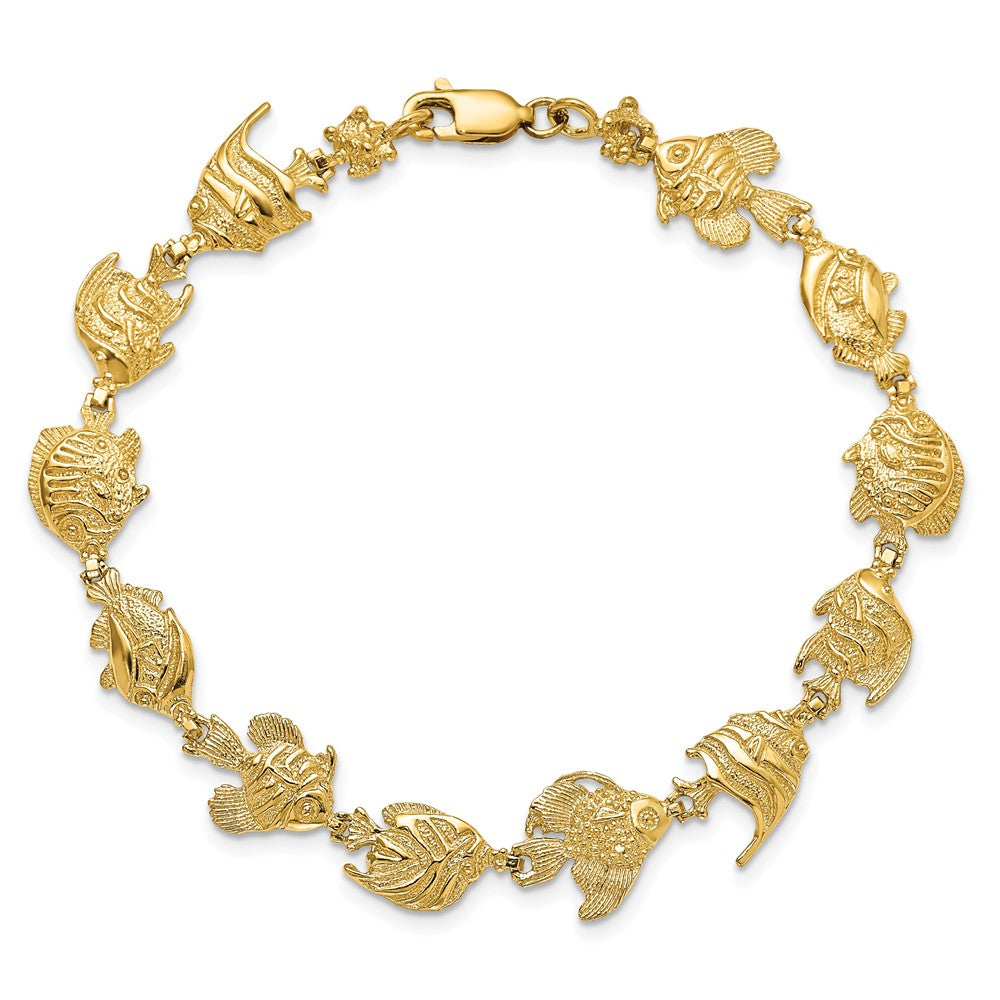 14k Fish Bracelet