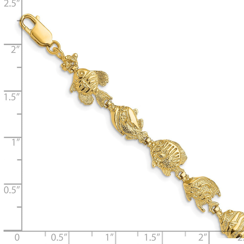 14k Fish Bracelet