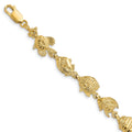 14k Fish Bracelet