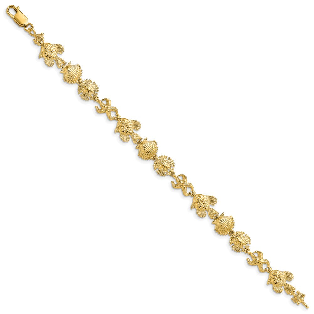 14k Sea Life Bracelet