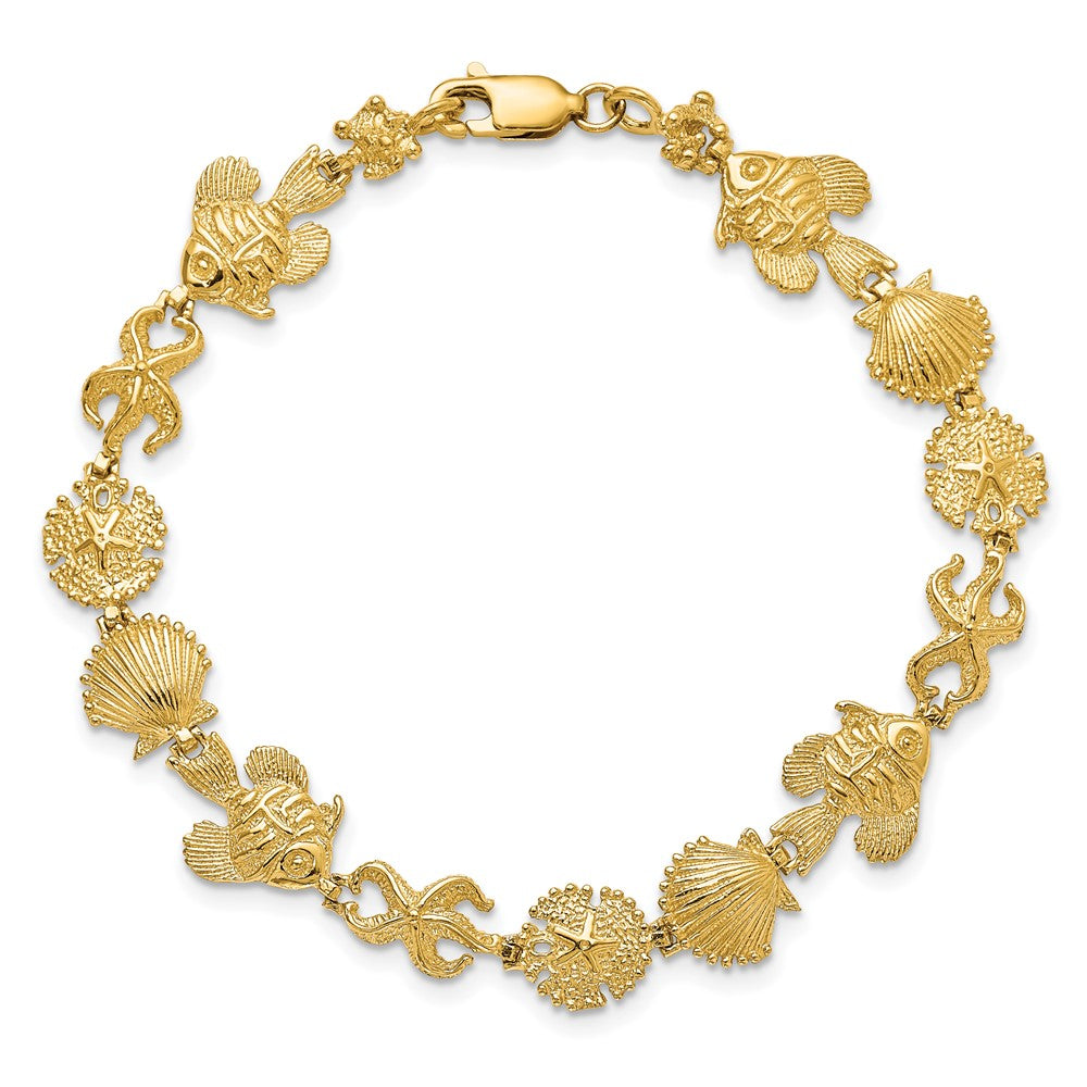14k Sea Life Bracelet