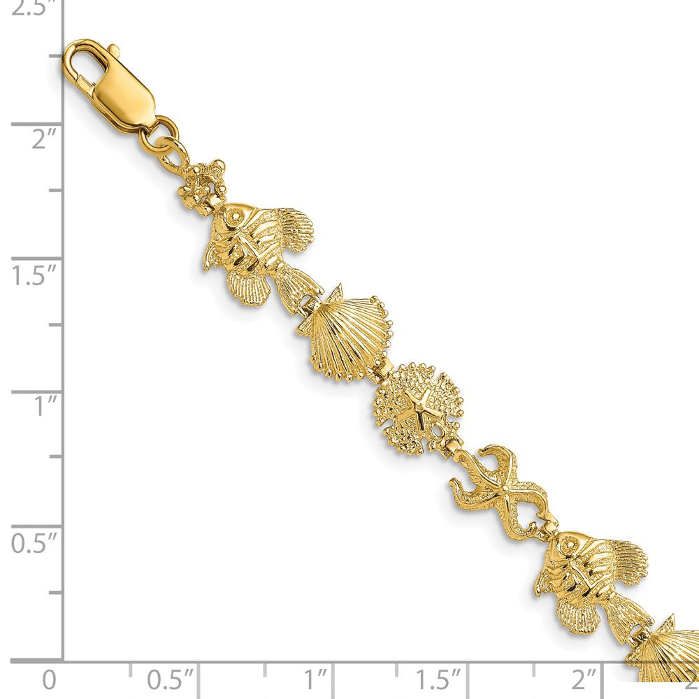14k Sea Life Bracelet