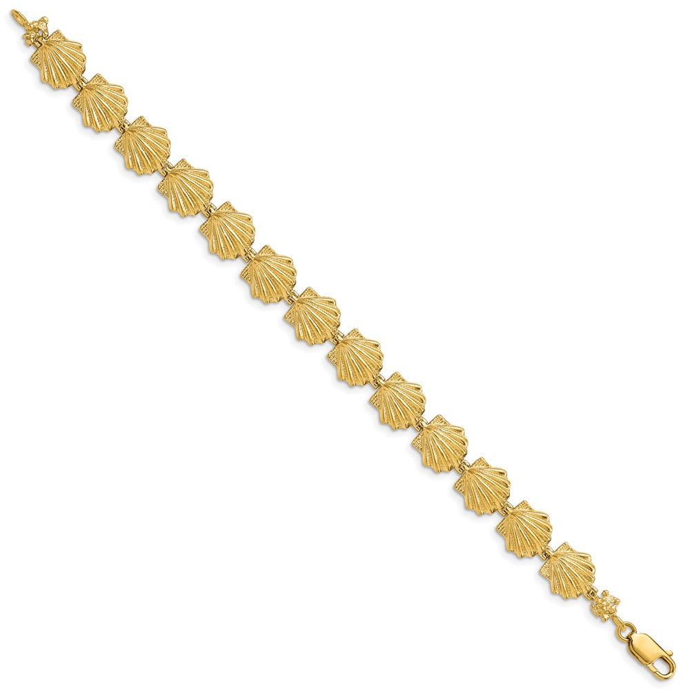 14k Scallop Shell Bracelet