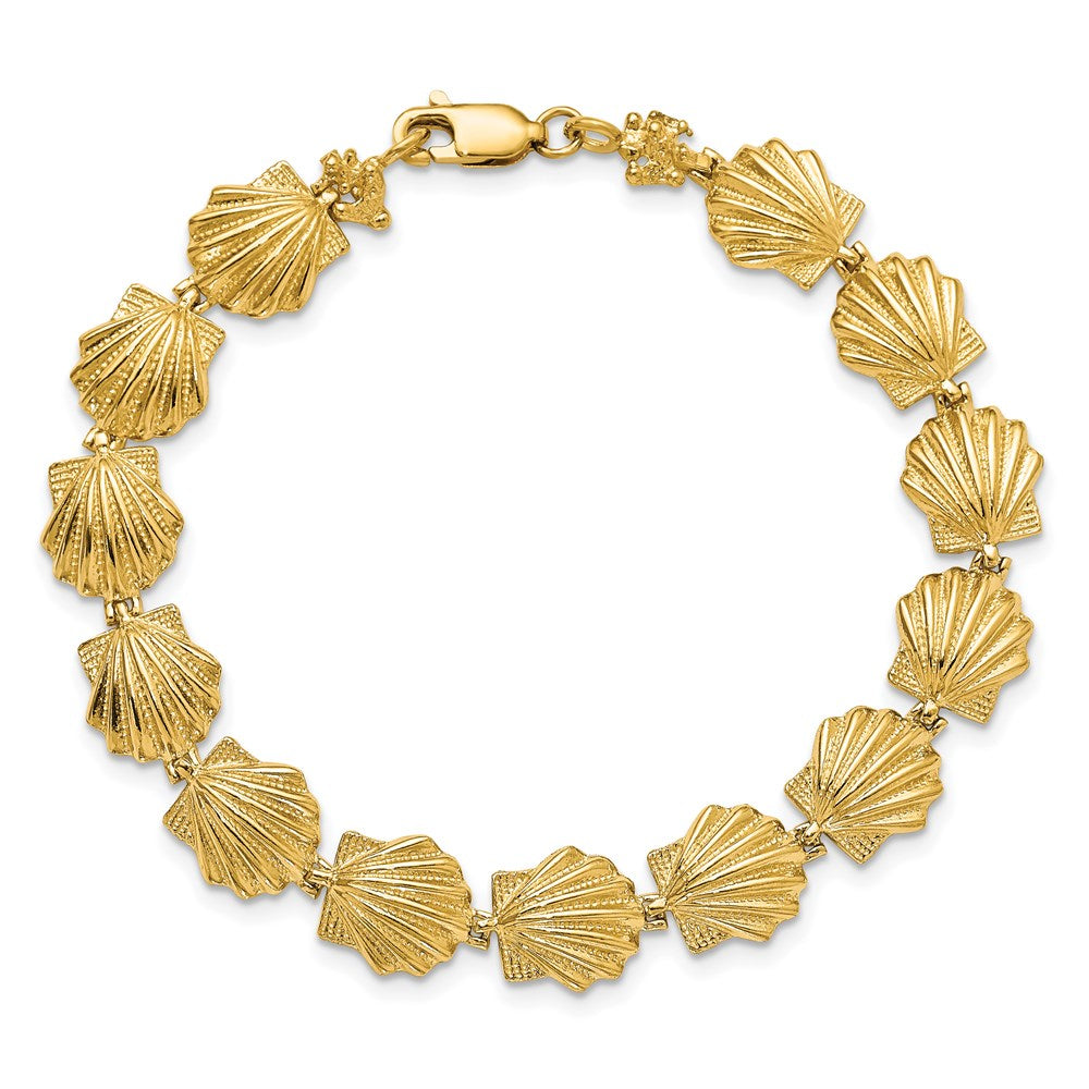 14k Scallop Shell Bracelet