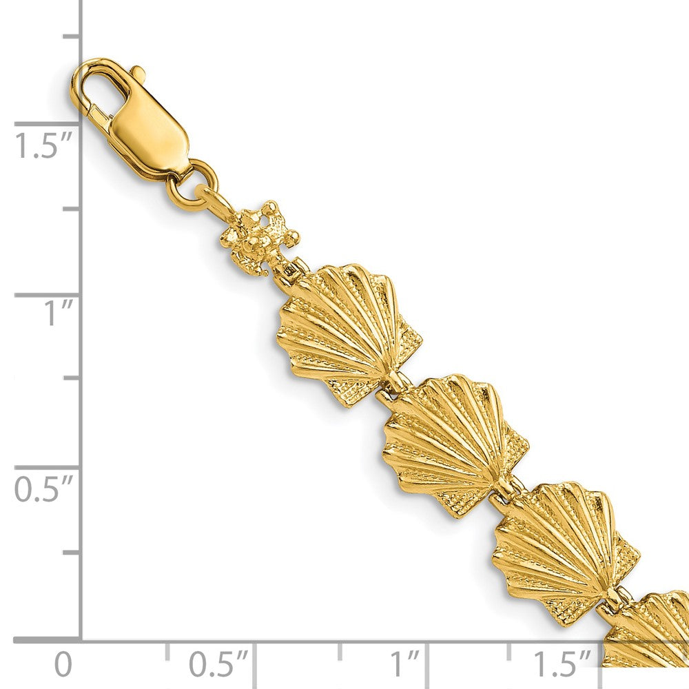 14k Scallop Shell Bracelet