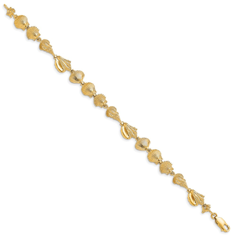 14k Sea Shells Bracelet