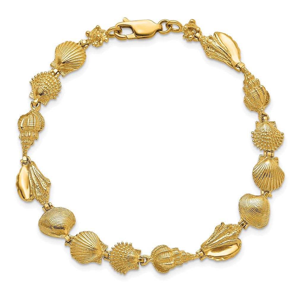 14k Sea Shells Bracelet
