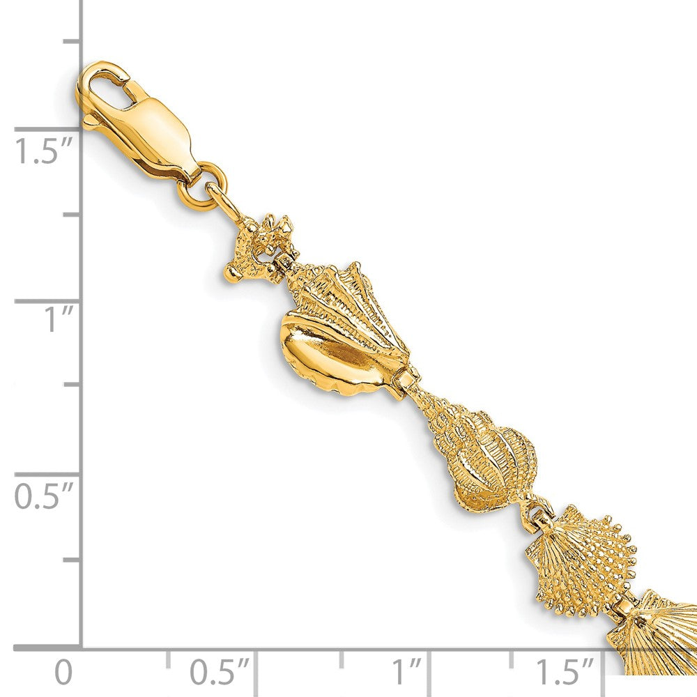 14k Sea Shells Bracelet