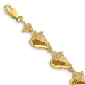 14k 3-D Conch Shell Link Bracelet