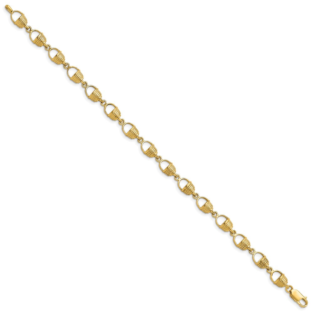 14k Nantucket Basket Bracelet