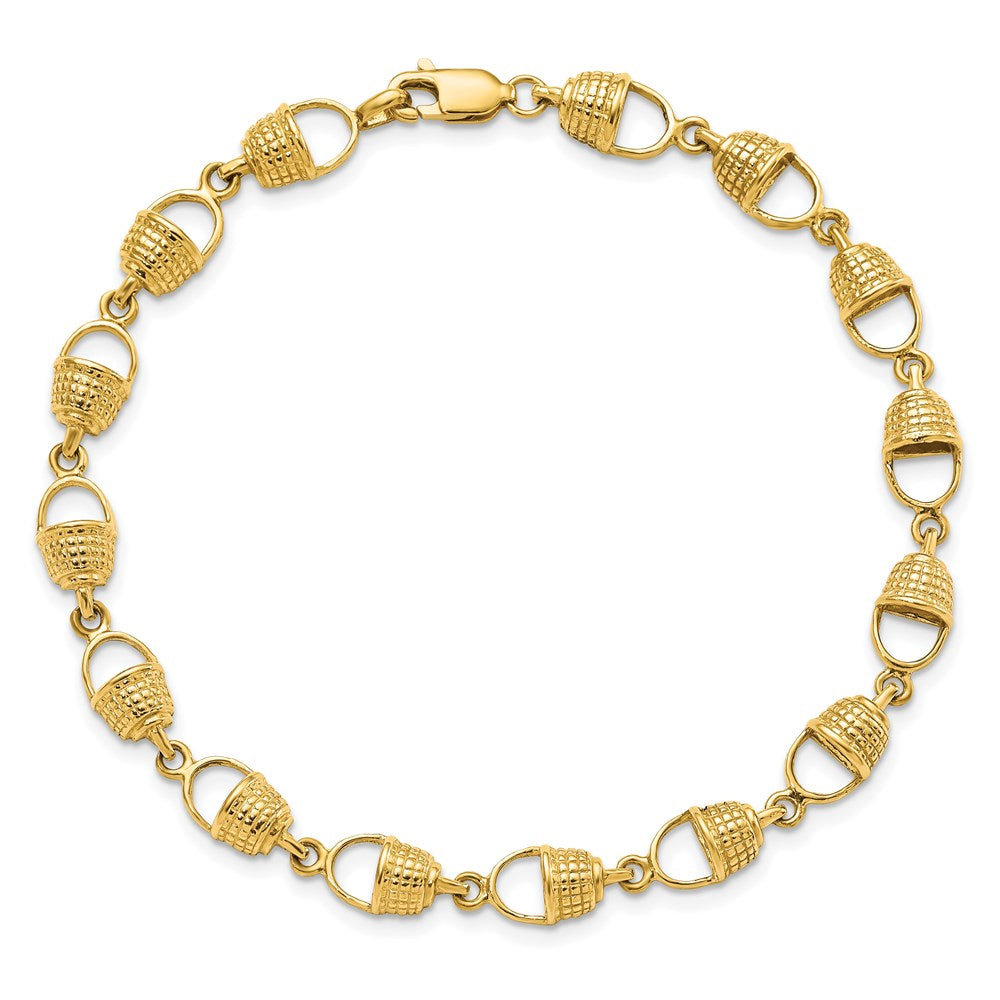 14k Nantucket Basket Bracelet
