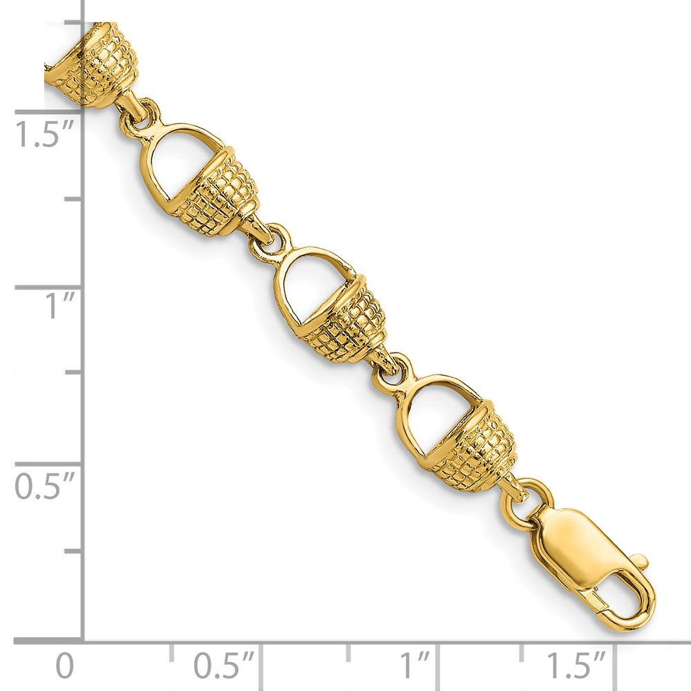 14k Nantucket Basket Bracelet