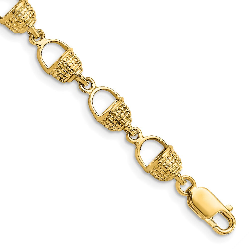 14k Nantucket Basket Bracelet