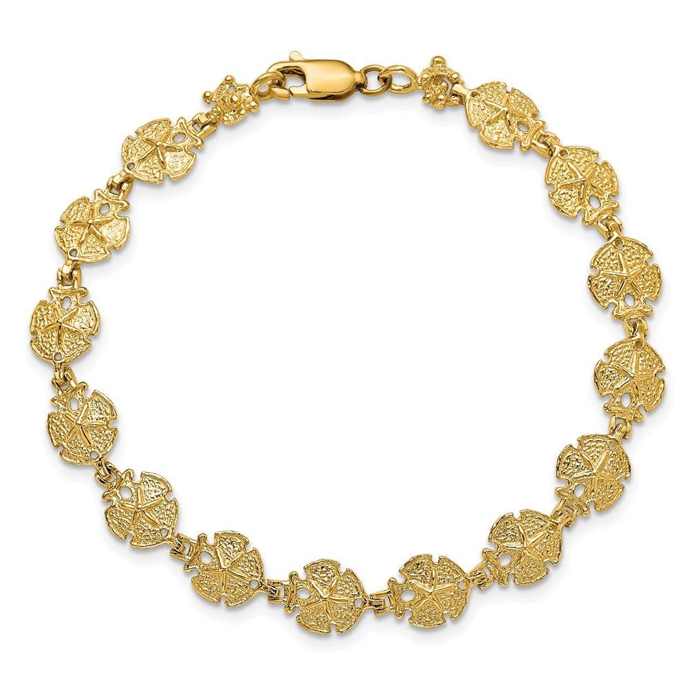 14k Sand Dollar Bracelet