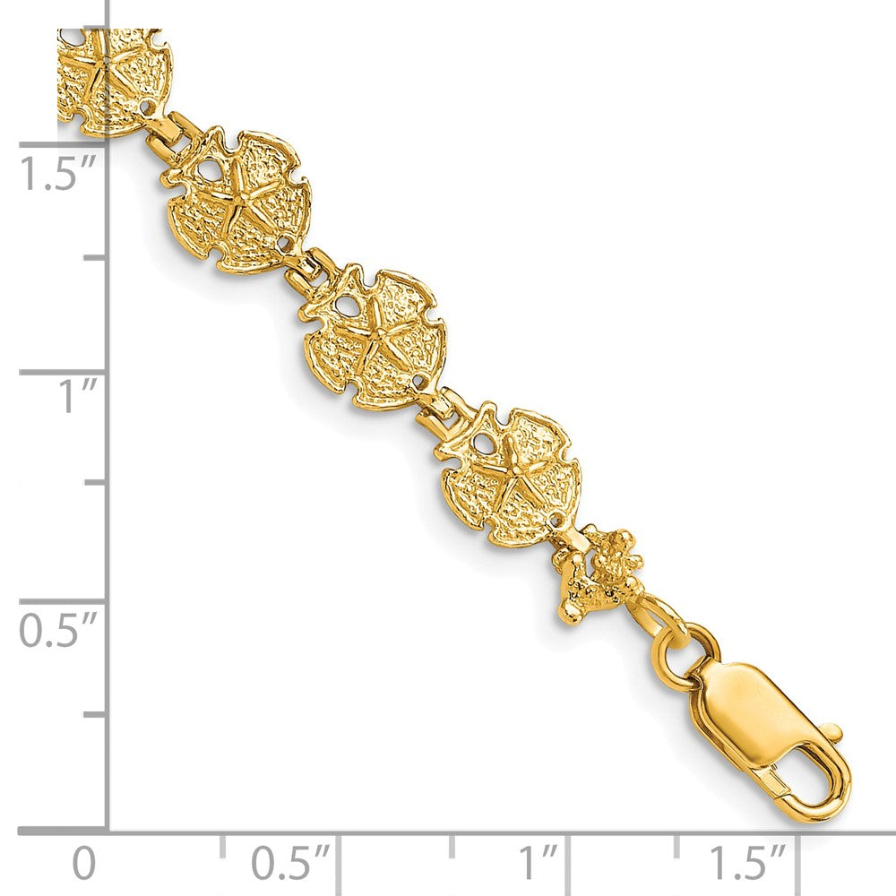 14k Sand Dollar Bracelet