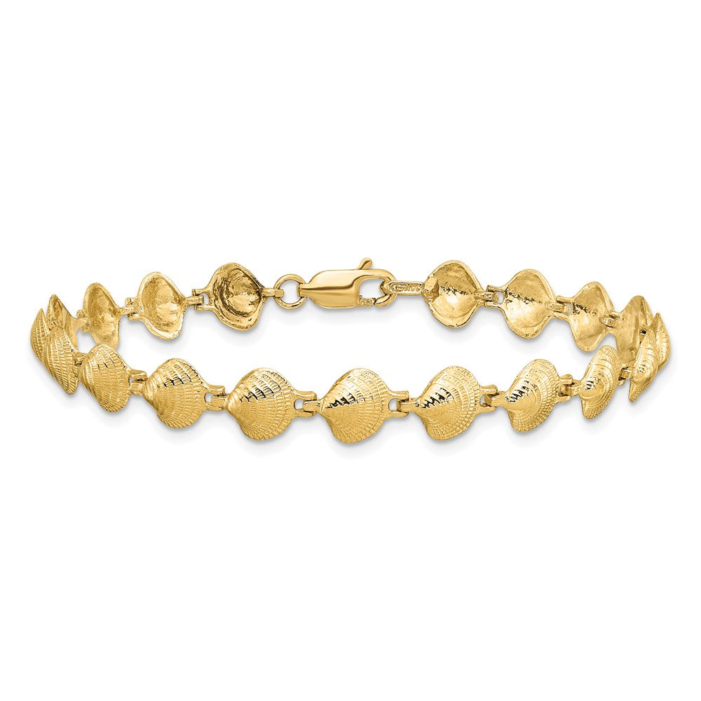 14k Clam Shell Bracelet