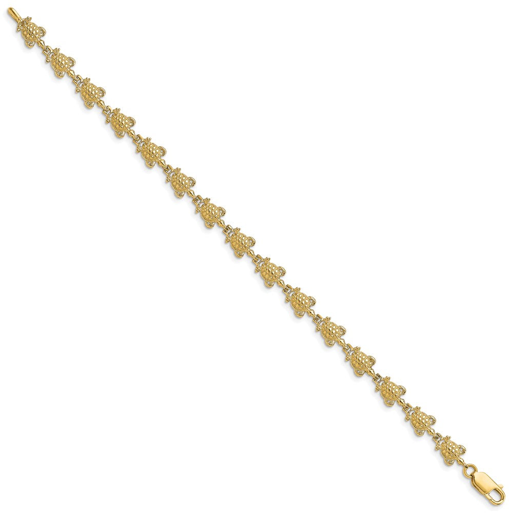14k Turtle Bracelet