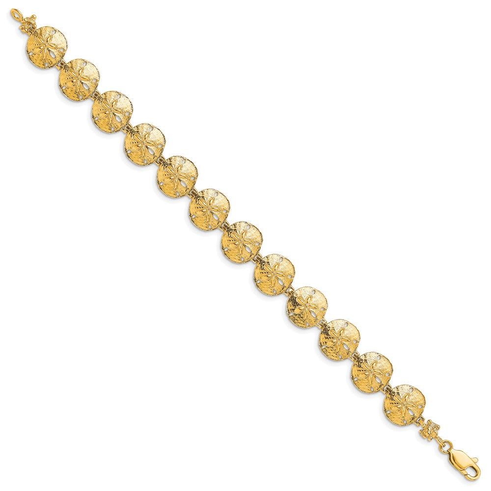14k Sand Dollar Bracelet