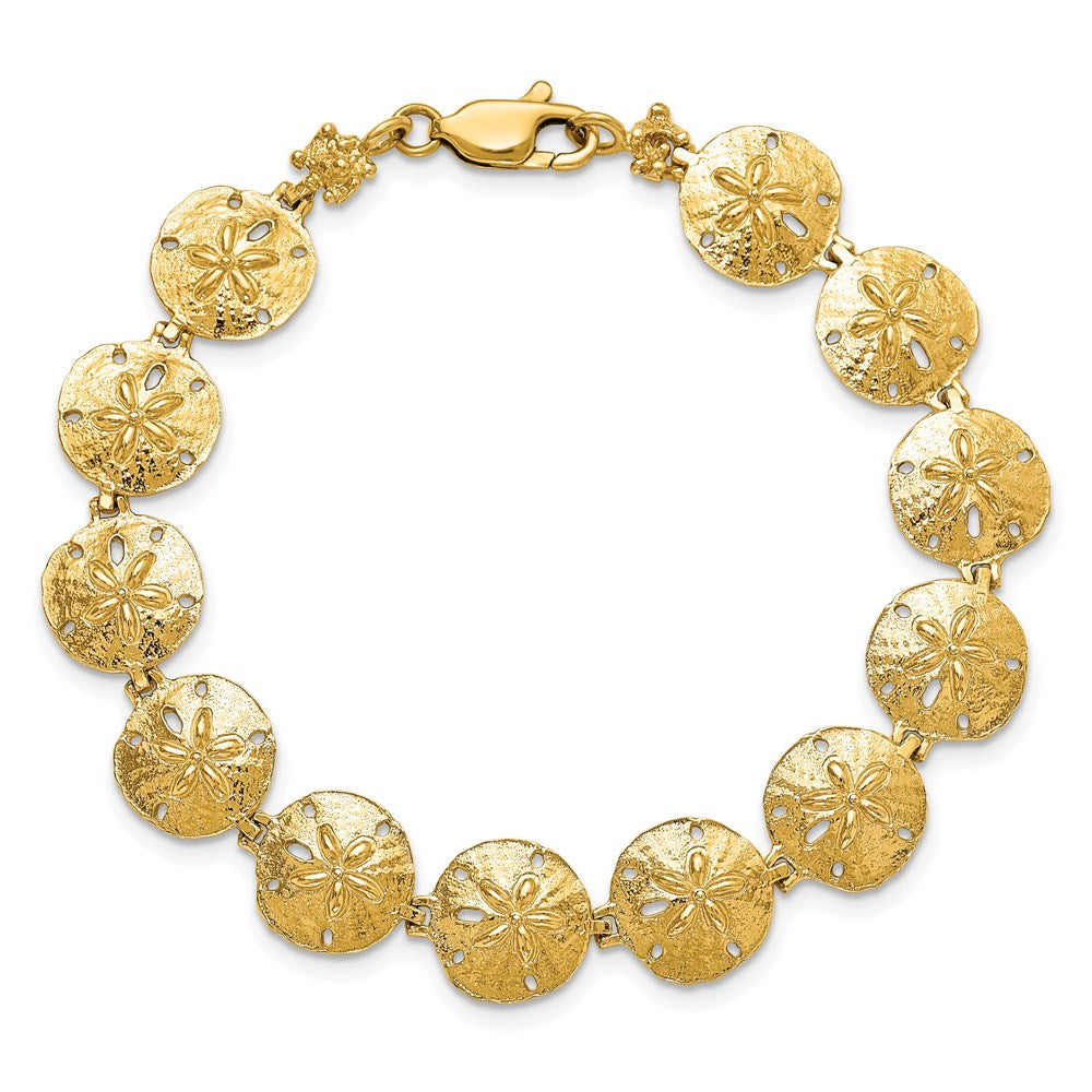 14k Sand Dollar Bracelet