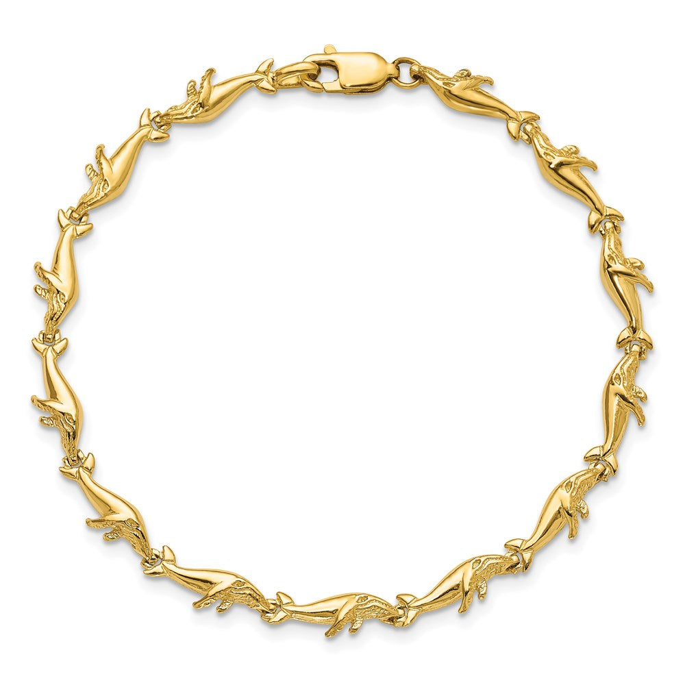 14k Whale Bracelet