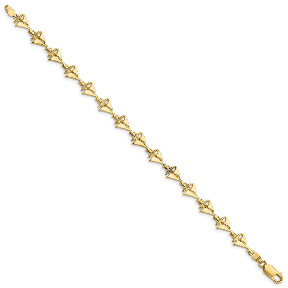 14k Sailboat Bracelet