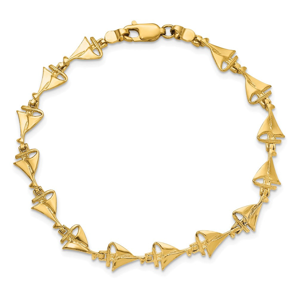 14k Sailboat Bracelet