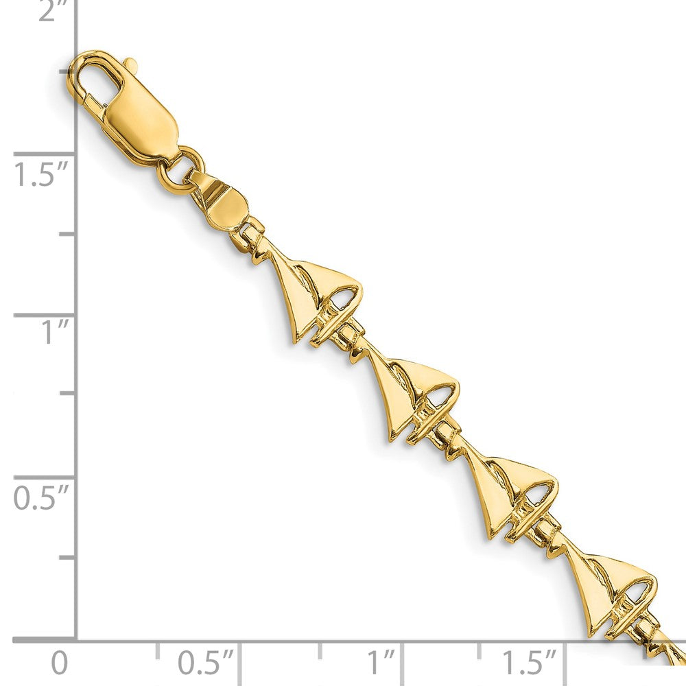 14k Sailboat Bracelet
