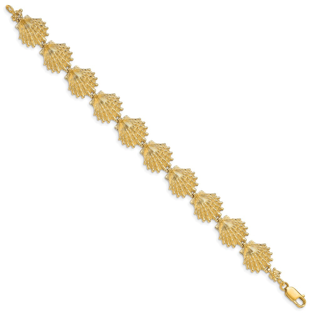 14k Lion's Paw Shell Bracelet