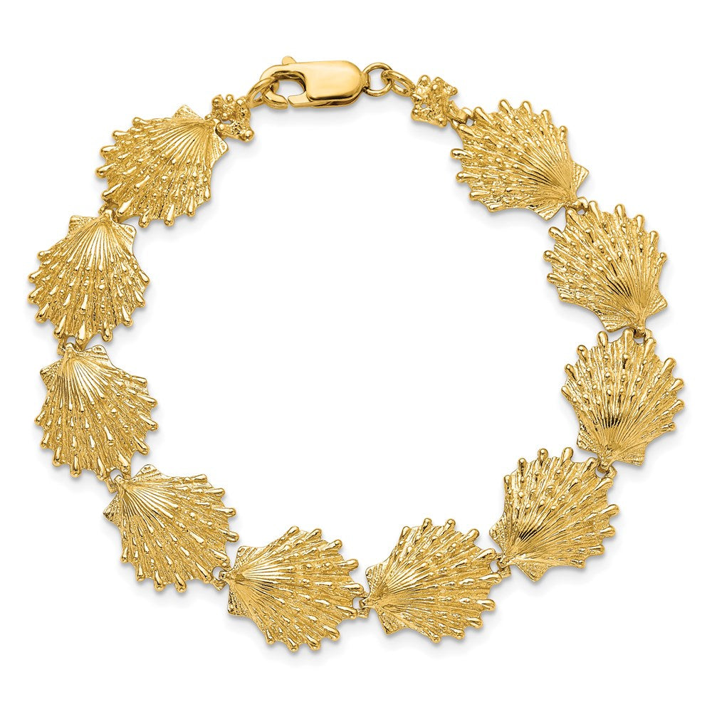 14k Lion's Paw Shell Bracelet
