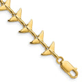 14k Whale Tail Bracelet