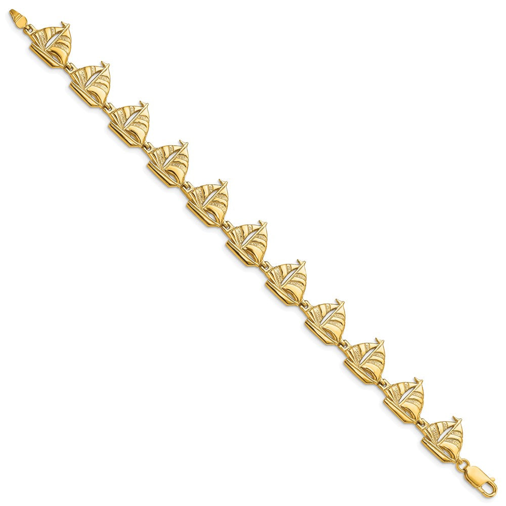 14k Sailboat Bracelet