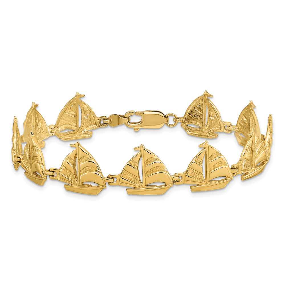 14k Sailboat Bracelet