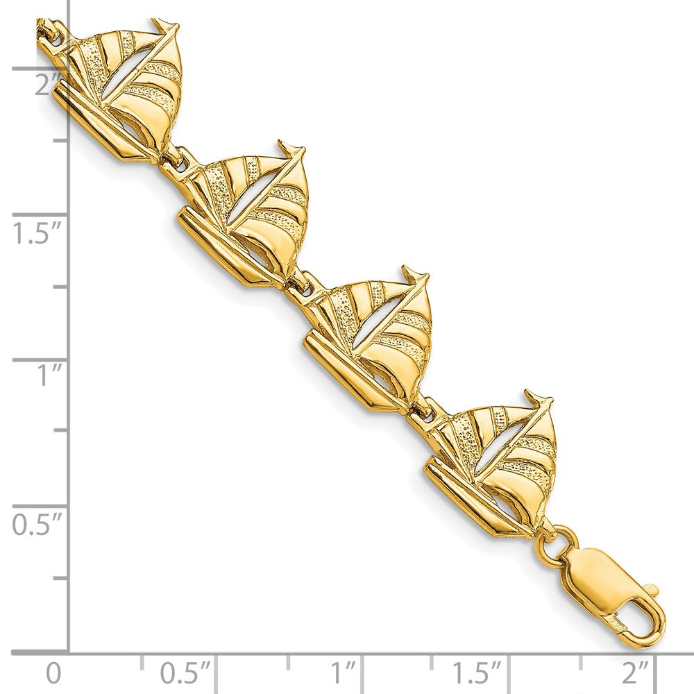 14k Sailboat Bracelet