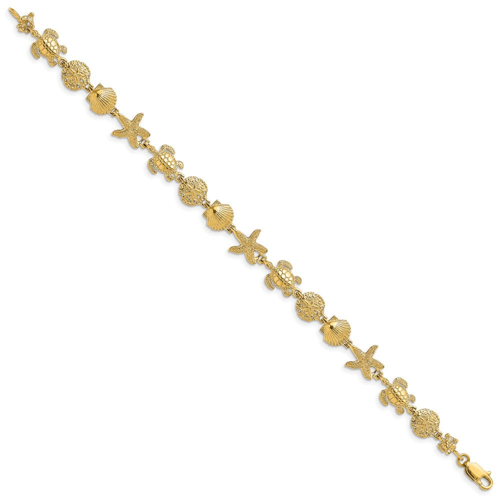 14k Sea Life Bracelet