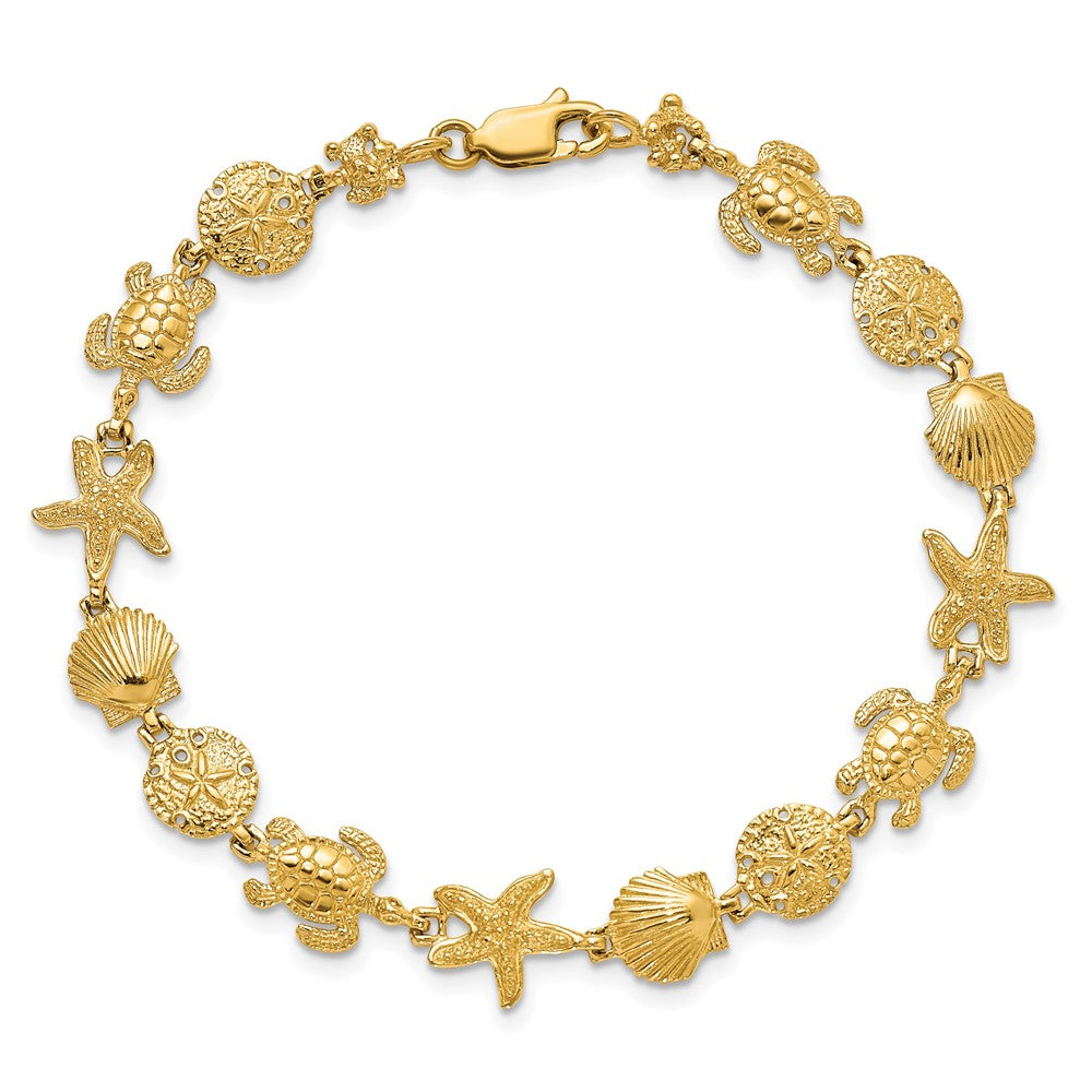 14k Sea Life Bracelet
