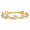 14k with Rhodium Flip Flops Bracelet
