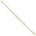 14K Polished Bars and Links Bracelet