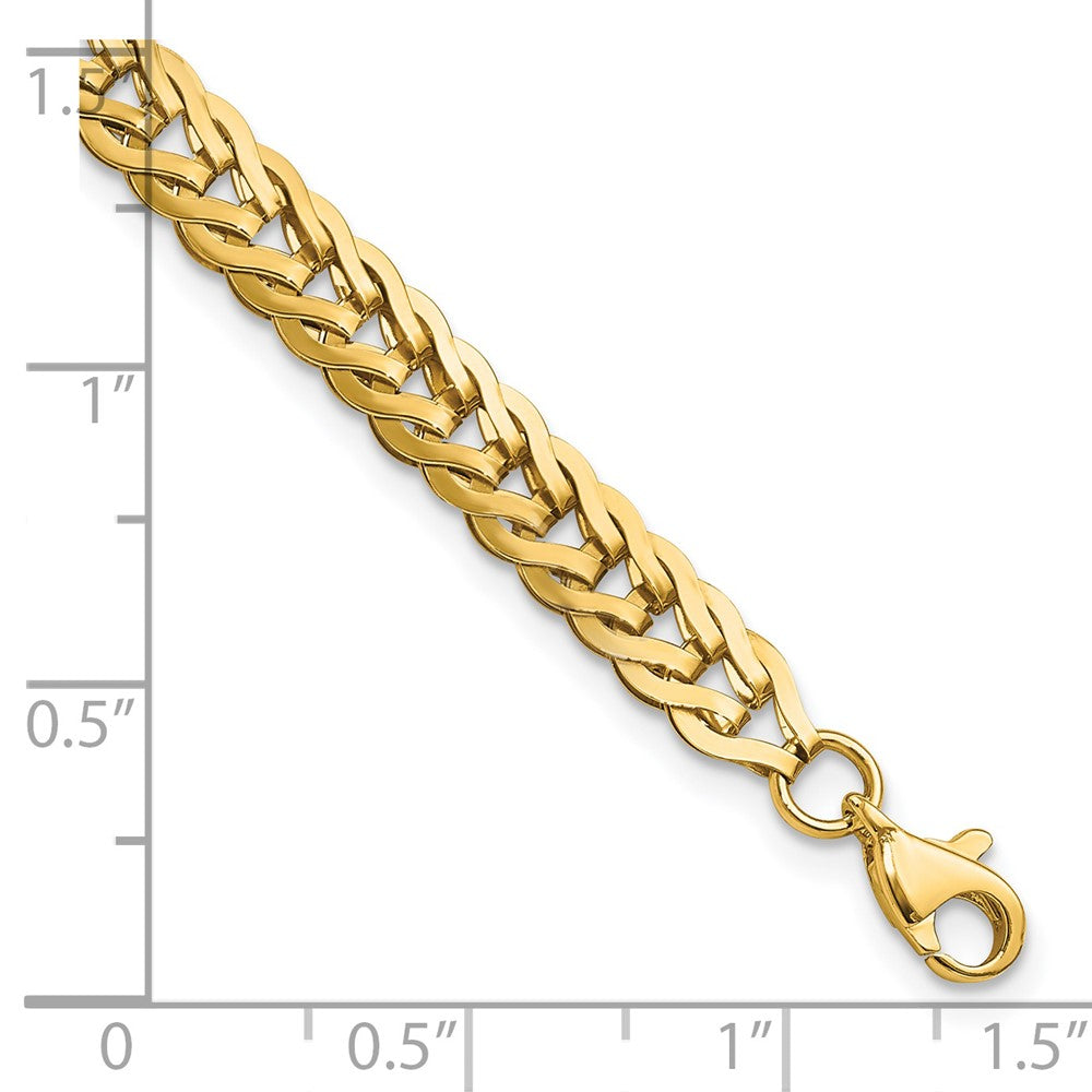 14k Polished Fancy Link Bracelet
