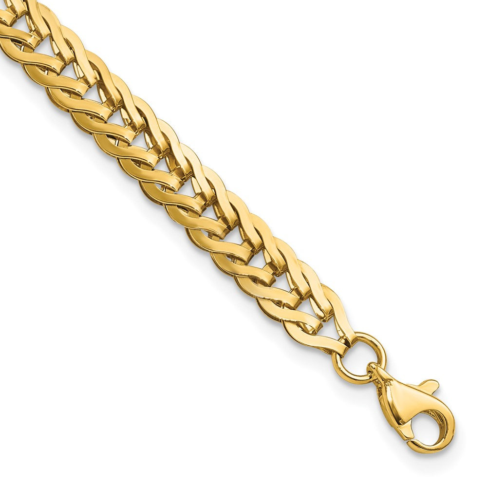 14k Polished Fancy Link Bracelet