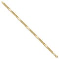 14K Polished Infinity and Fancy Link 7.5in Bracelet