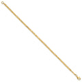 14K Polished and Diamond-cut Beaded Bracelet